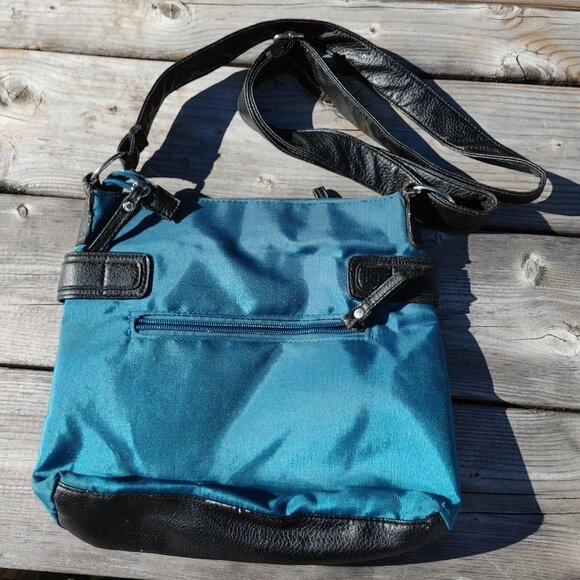 ATTRACTIVE ROOTS Shoulder Bag Padded Work Bag TEAL - Picture 2 of 10